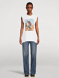 Cowboy Graphic Sleeveless T-Shirt
