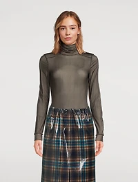 Sheer Jersey Bodysuit