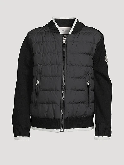 Down Puffer Cardigan