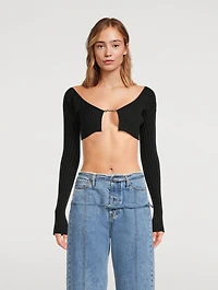 La Maille Pralù Cropped Cardigan