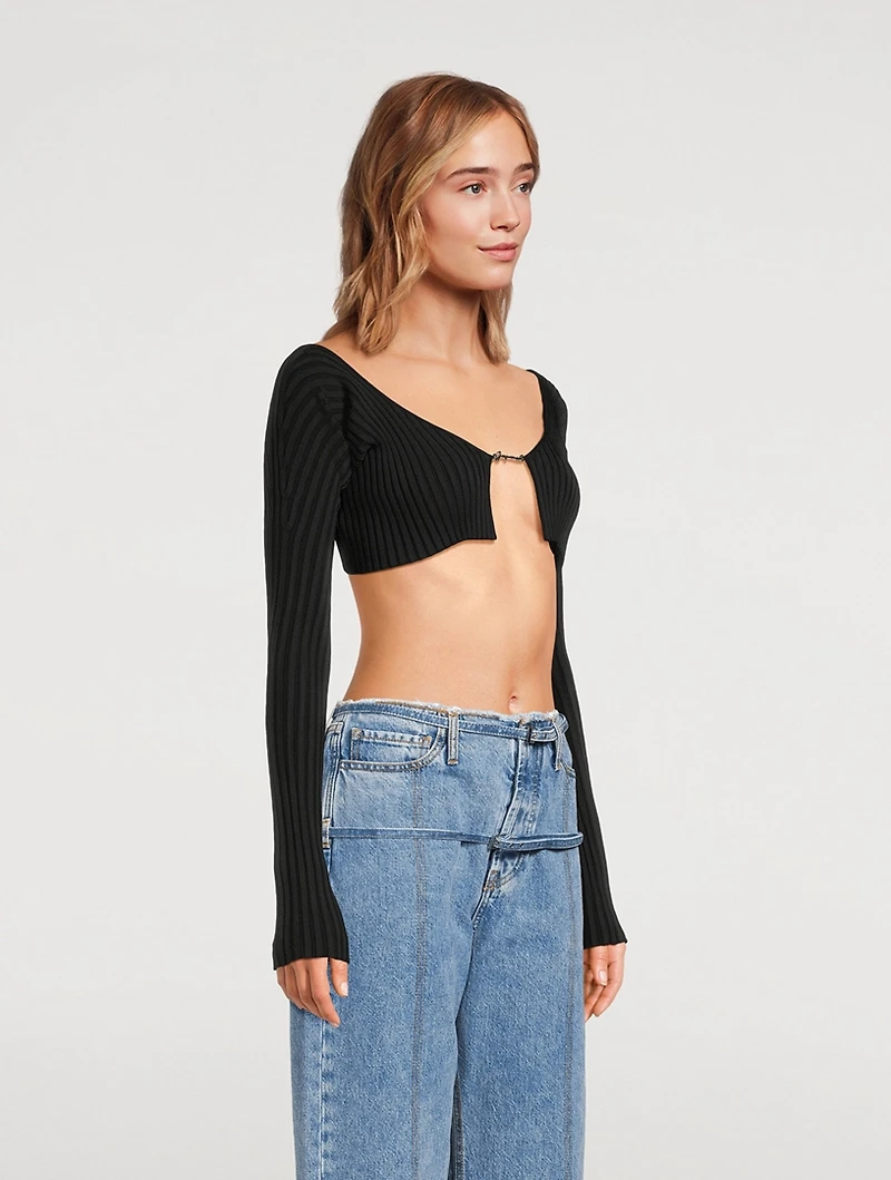 La Maille Pralù Cropped Cardigan