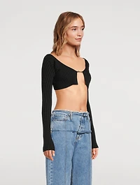 La Maille Pralù Cropped Cardigan