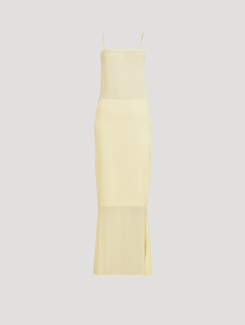 La Robe Brezza Sheer Maxi Dress