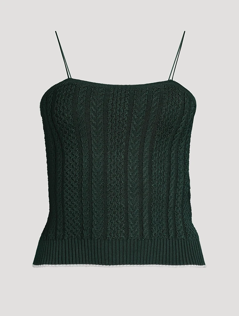 Le Haut Bela Cable-Knit Cami