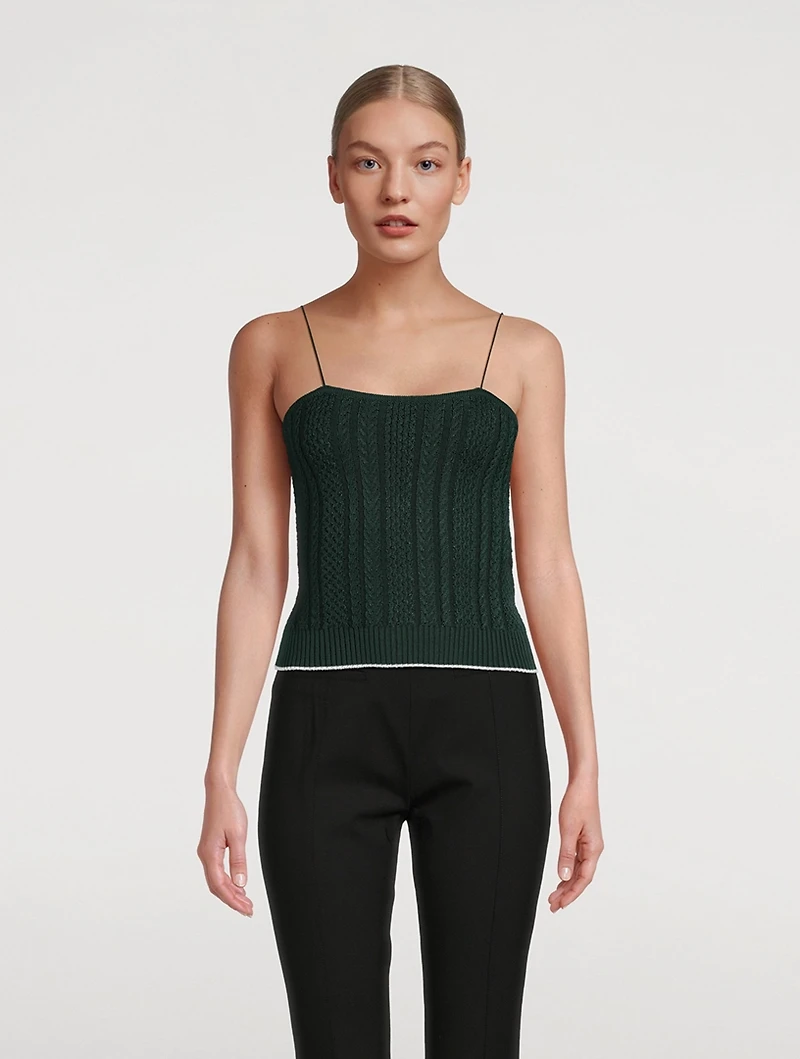 Le Haut Bela Cable-Knit Cami