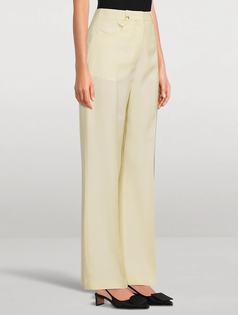 Le Pantalon Sauge Straight-Leg Trousers