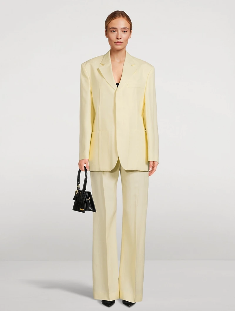 Le Pantalon Sauge Straight-Leg Trousers