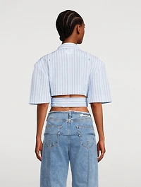 Le Chemise Court Bari Shirt Stripe Print