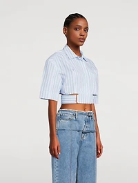 Le Chemise Court Bari Shirt Stripe Print
