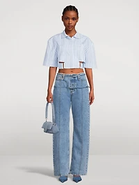 Le Chemise Court Bari Shirt Stripe Print