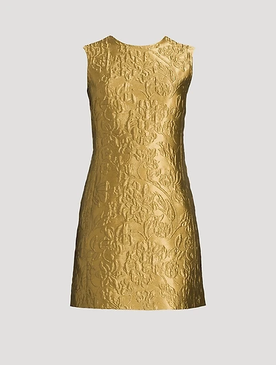 Irma Metallic Jacquard Shift Dress
