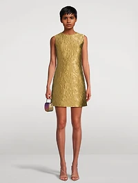 Irma Metallic Jacquard Shift Dress