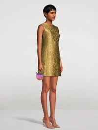 Irma Metallic Jacquard Shift Dress
