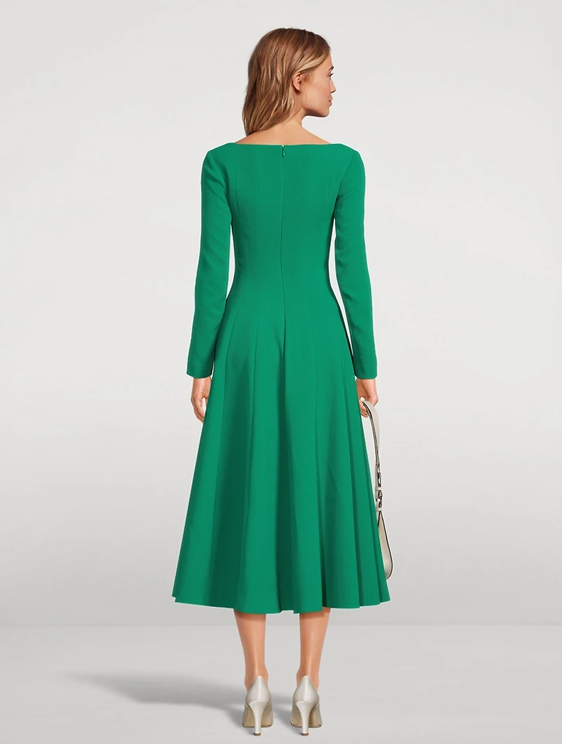 Kylee Double Crepe Midi Dress