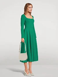 Kylee Double Crepe Midi Dress