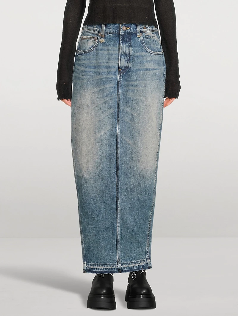 Side Slit Maxi Skirt
