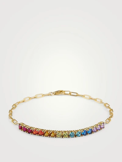 Large Aimee Rainbow Bracelet
