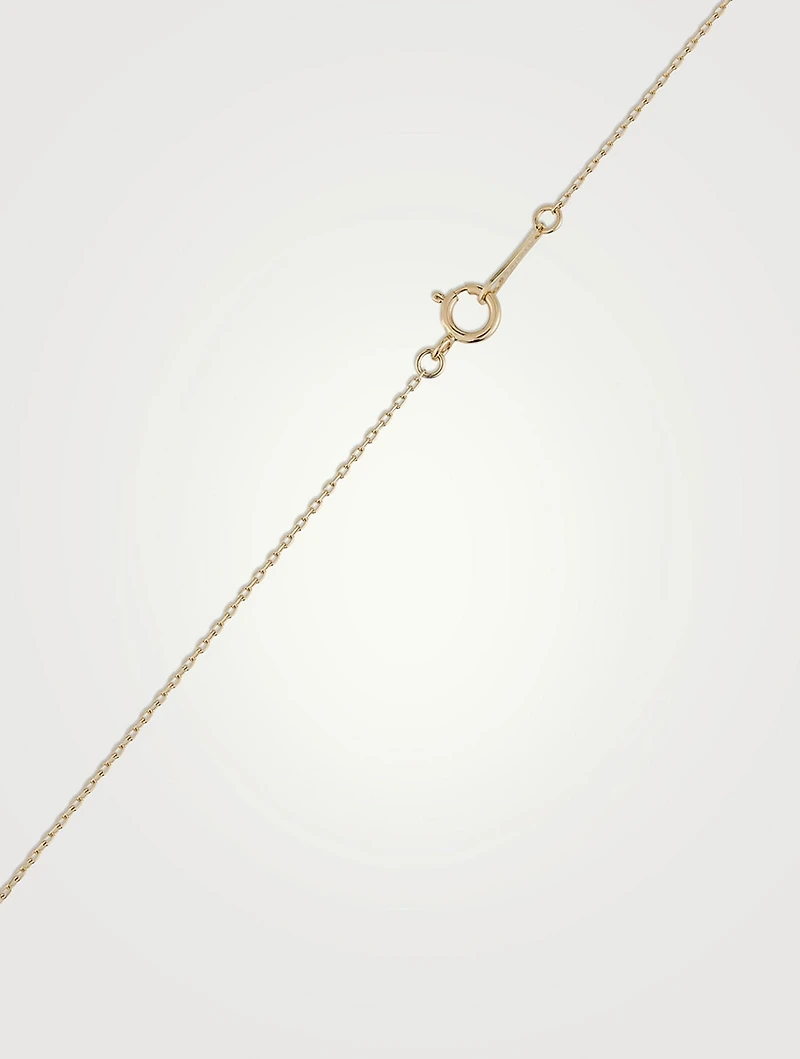 Sea Of Beauty 14K Gold Pierced Kissing Diamond Necklace