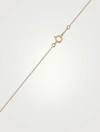 Sea Of Beauty 14K Gold Pierced Kissing Diamond Necklace