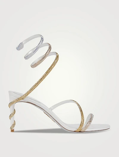 Margot Crystal Satin Sandals
