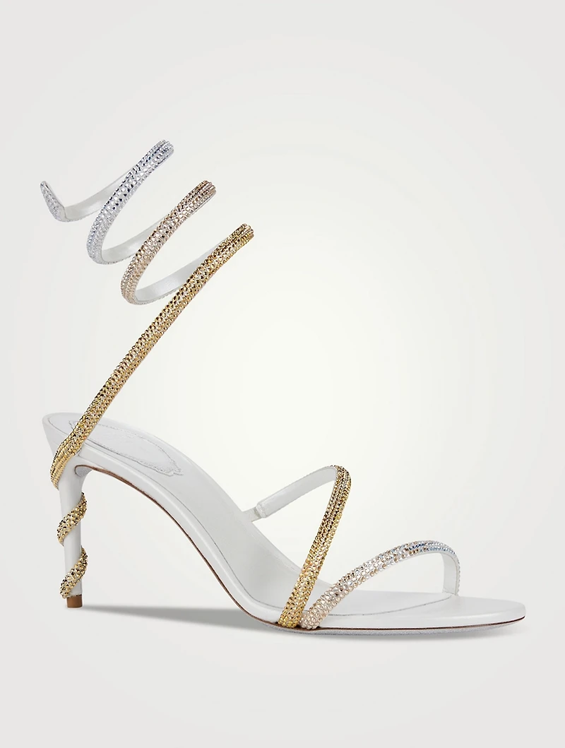 Margot Crystal Satin Sandals