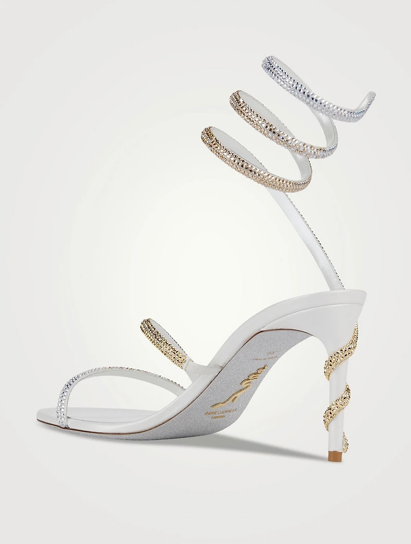 Margot Crystal Satin Sandals