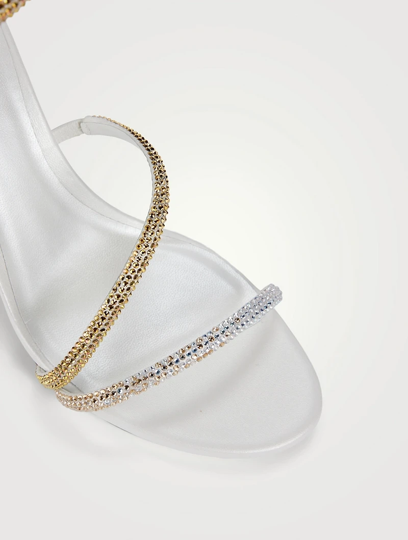 Margot Crystal Satin Sandals