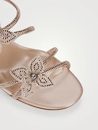 Crystal Satin Mules