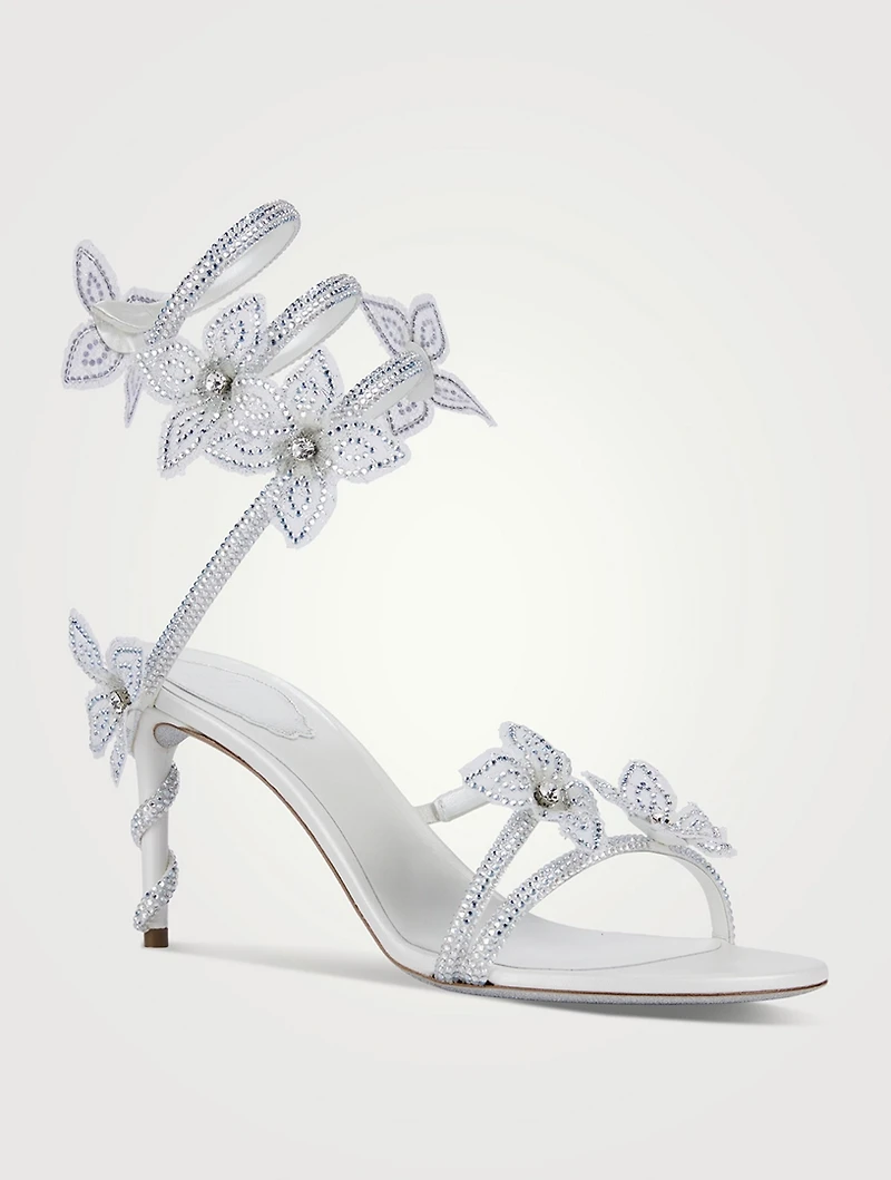 Margot Crystal Satin Sandals
