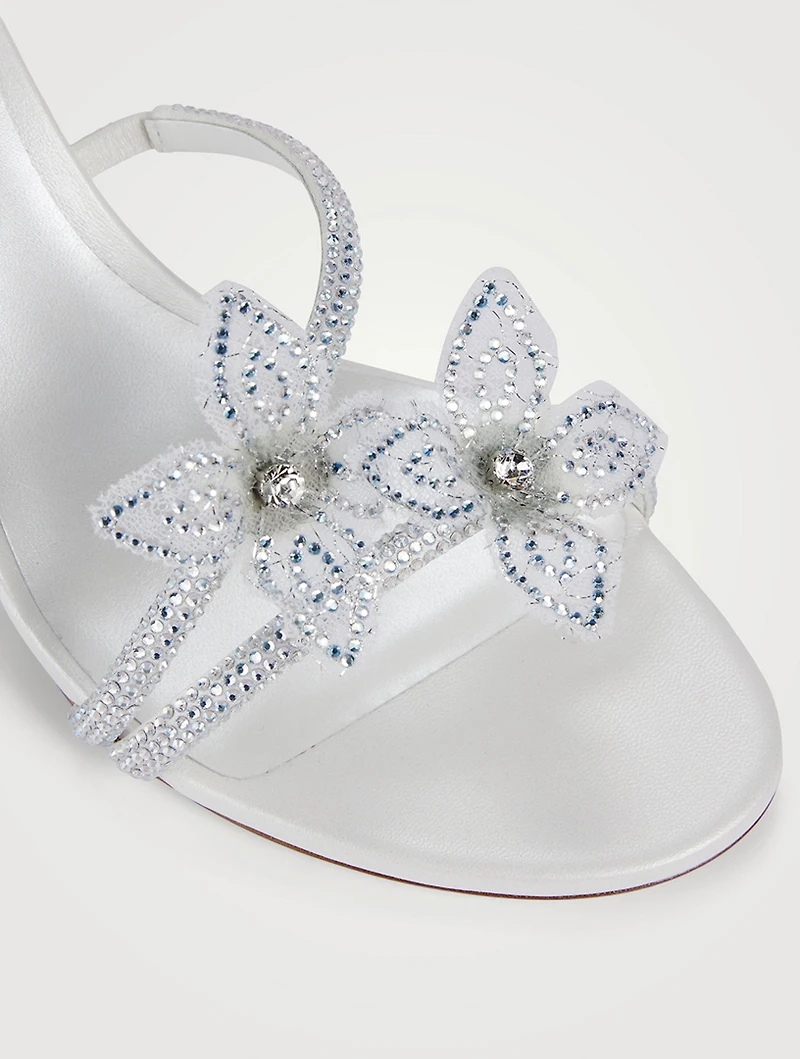 Margot Crystal Satin Sandals