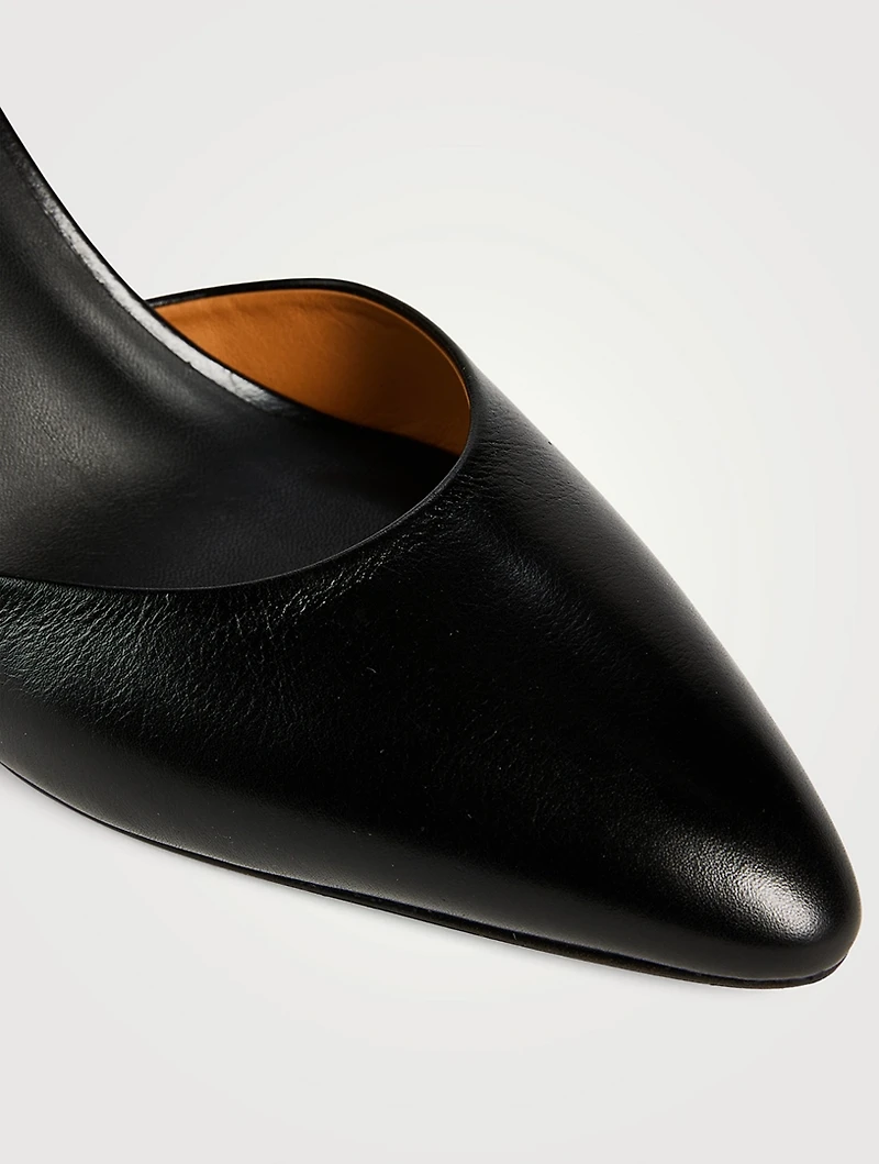 Rebecca Leather Wedge Pumps