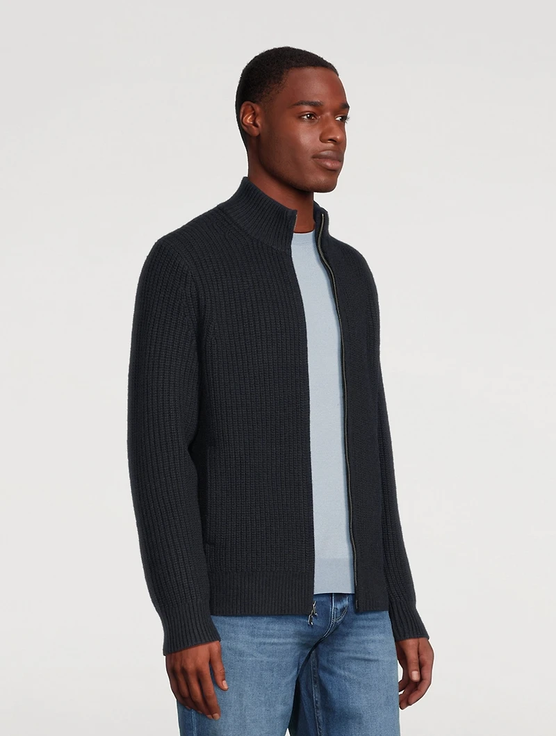 Wool And Cashmere Shaker Stitch Sweater