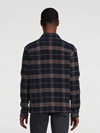 Plaid Wool-Blend Shirt Jacket