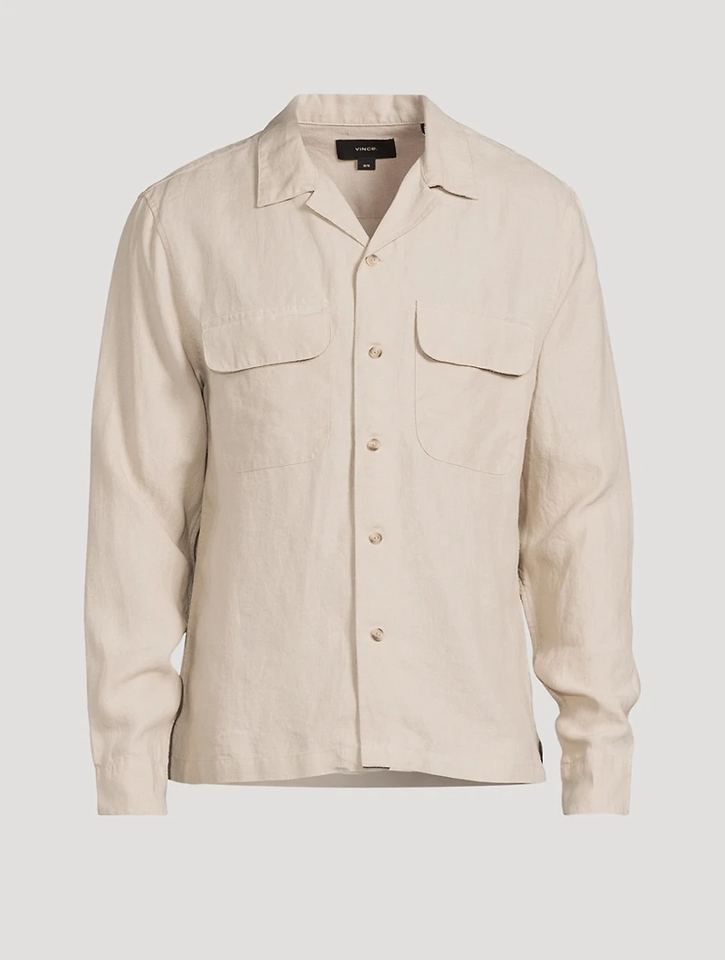 Linen Long-Sleeve Shirt
