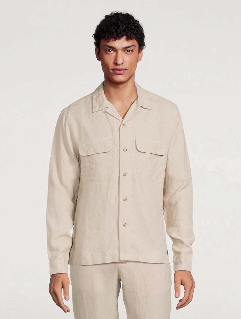 Linen Long-Sleeve Shirt