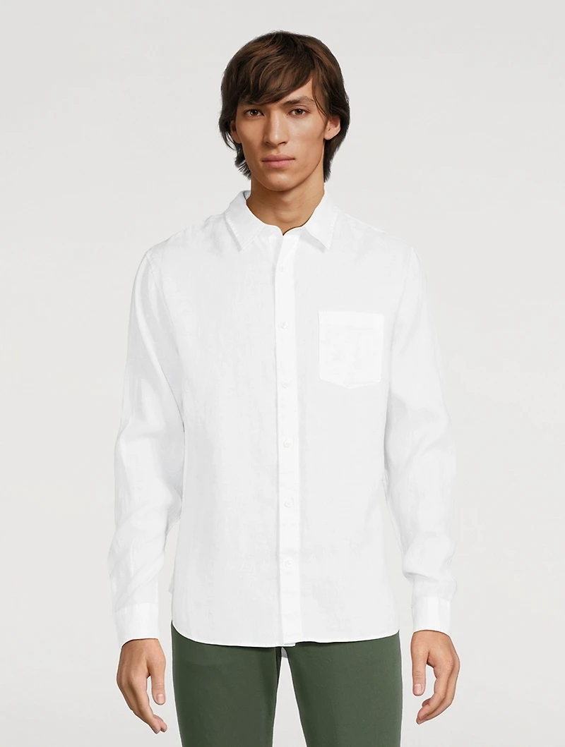Linen Long-Sleeve Shirt