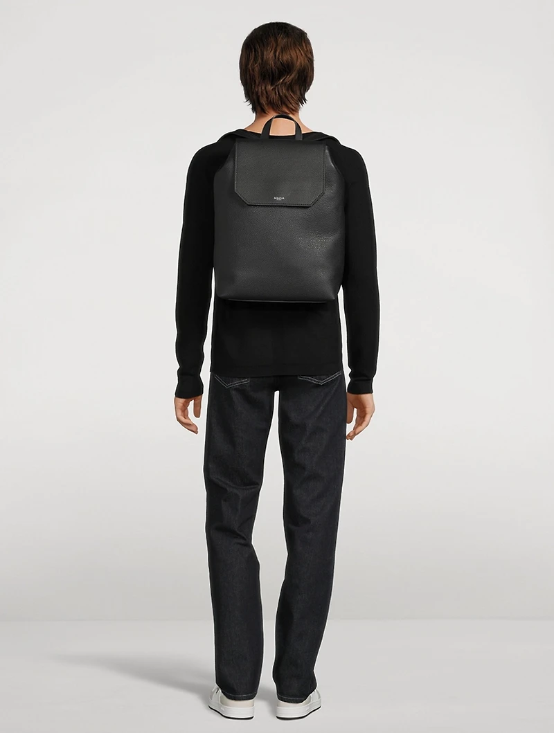Cachemire Leather Day Backpack