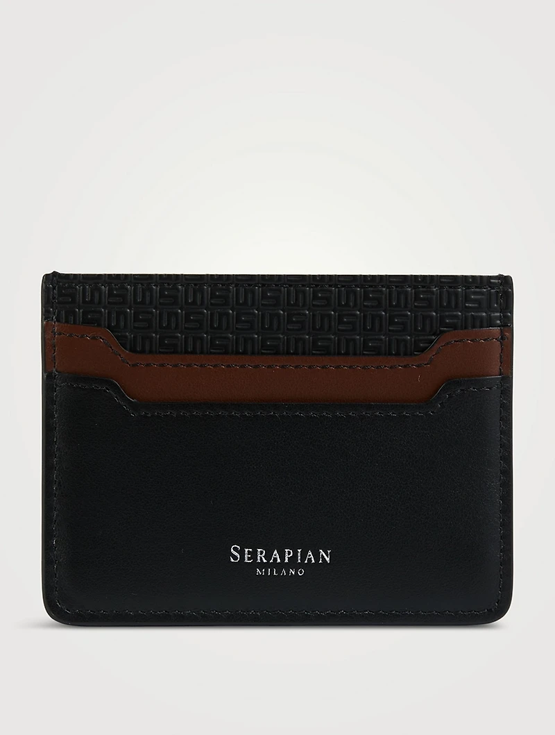 Stepan 72 Leather And Canvas Card Case