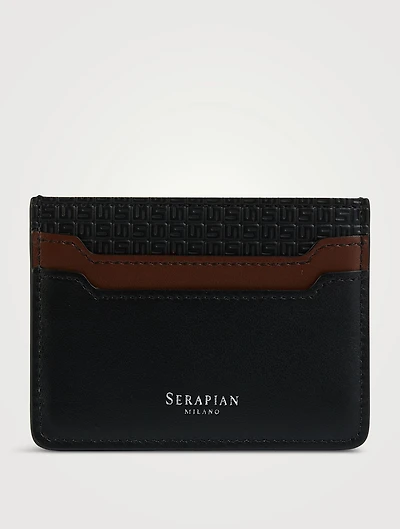 Stepan 72 Leather And Canvas Card Case