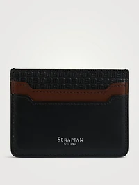 Stepan 72 Leather And Canvas Card Case
