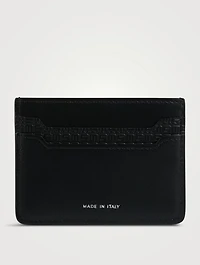 Stepan 72 Leather And Canvas Card Case