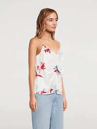 Lexi Ruched Satin Cami