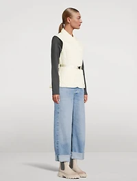 Helia Light Down Belted Vest