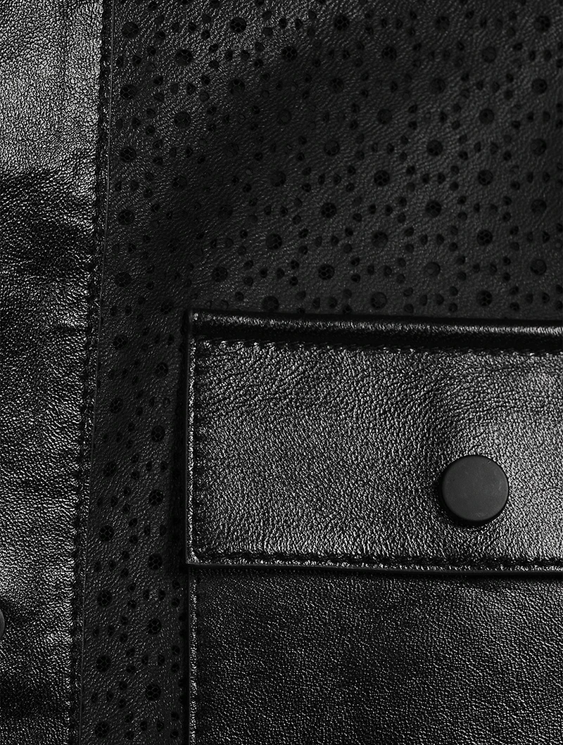 Naeva Perforated Leather Jacket