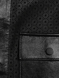 Naeva Perforated Leather Jacket
