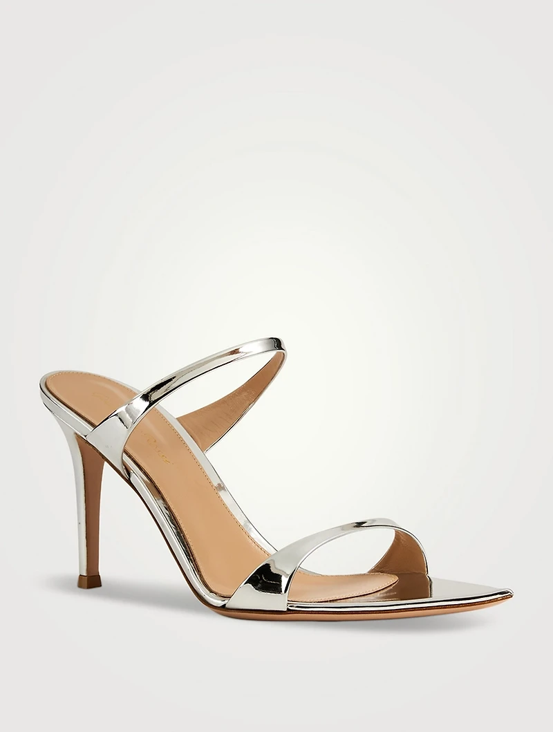 Mayfair Metallic Leather Mules