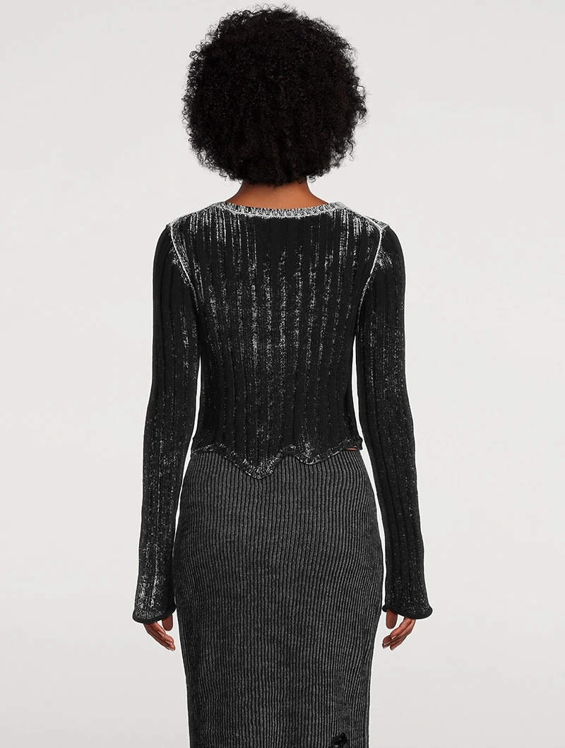 Ribbed Cardigan