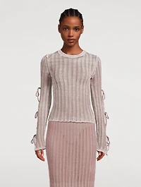 Side-Tie Sweater
