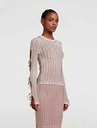 Side-Tie Sweater