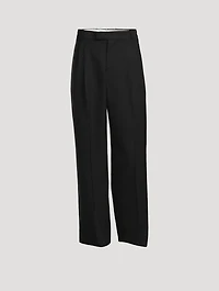 Wool Wide-Leg Pants